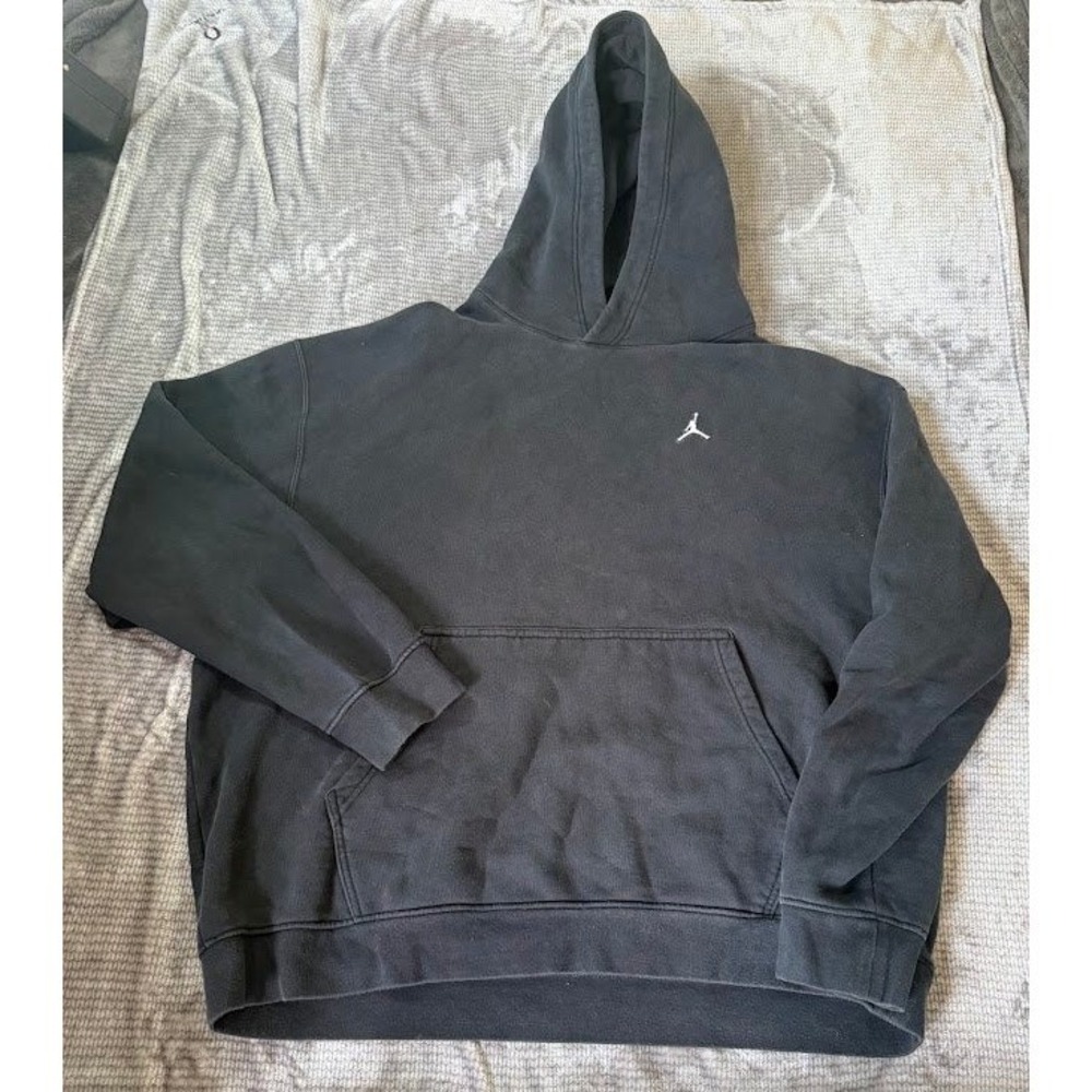 Jordan Essentials Fleece Hoodie Mens 3XL Black Jumpman Pullover Sweatshirt